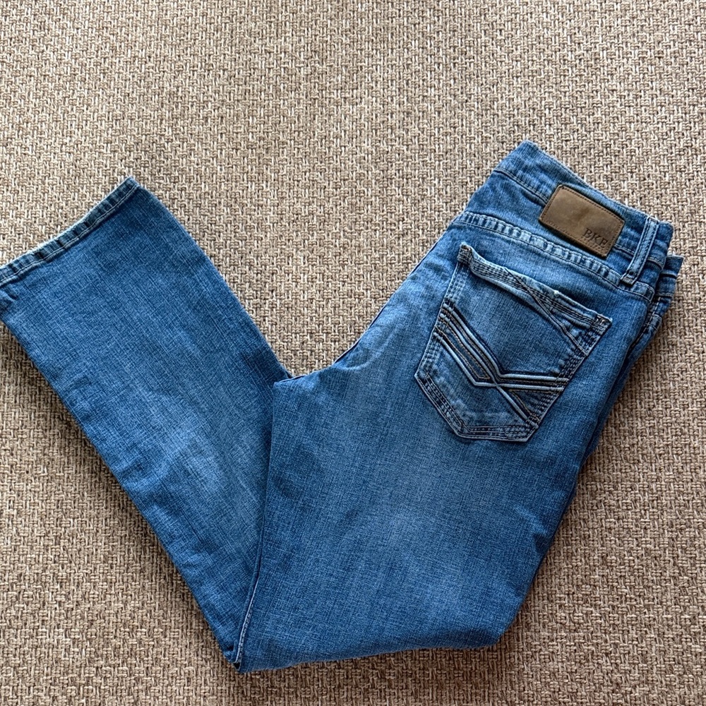 Men's BKE Blue Denim Jeans - Classic Straight Fit